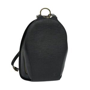 LOUIS VUITTON Epi Mabillon Backpack Black